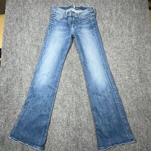 7 For All Mankind Bootcut Jeans Medium Wash Flared Denim Pants Size 25 USA Made